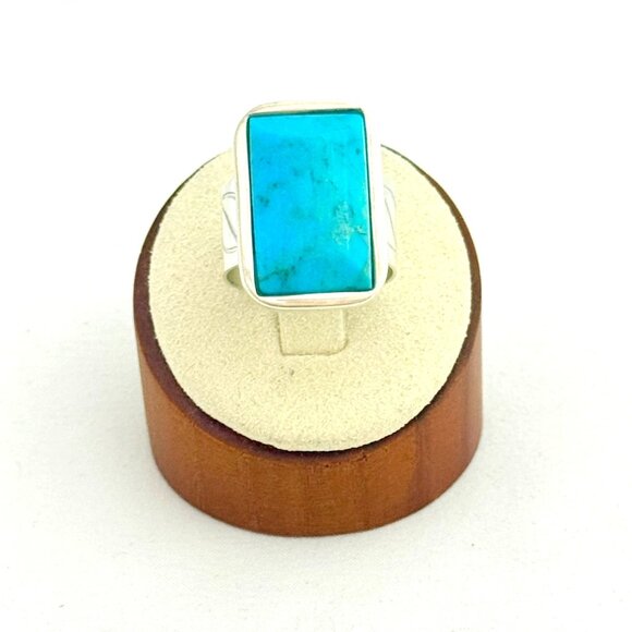 Mine Finds JAY KING DTR Sterling and Turquoise Ring - Size 9.5 - Picture 2 of 8